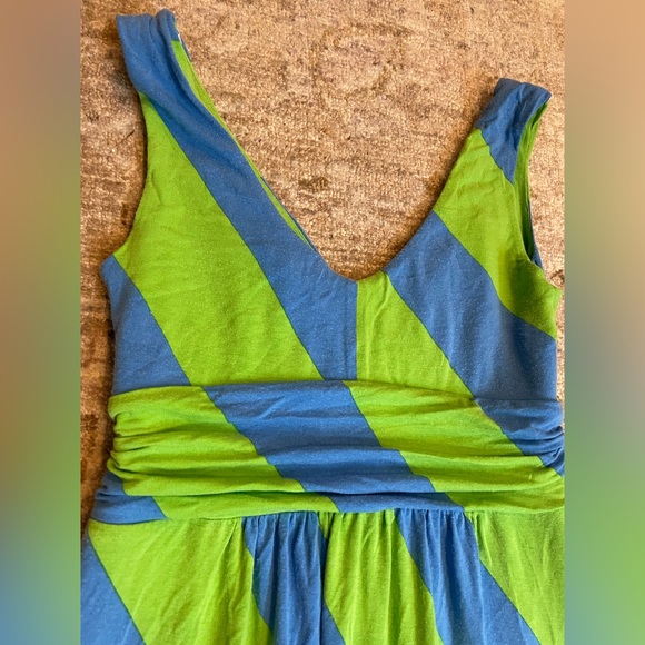 Lilly Pulitzer Green and Blue Stripe Maxi Dress size Small - Picture 7 of 12